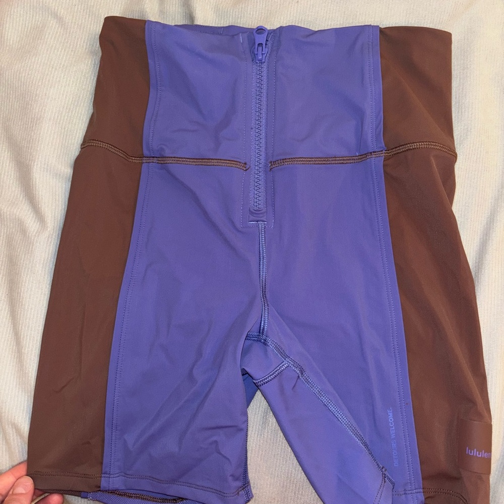 Lululemon Athletica Violet and Chocolate Shorts